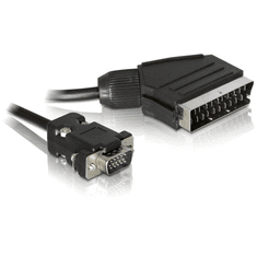 DELOCK 65028 SCART kimenet –-> VGA bemenet 2 m kábel (65028)