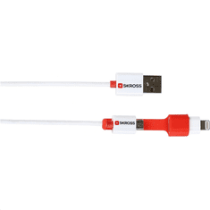 Skross USB -> Lightning / Micro USB kábel fehér-narancs 1m (SKR-2IN1CABLE) (SKR-2IN1CABLE)