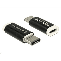 DELOCK 65678 USB 2.0 Micro-B anya > USB 2.0 Type-C apa, fekete (65678)