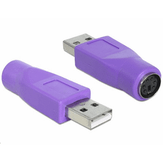DELOCK 65461 PS/2 -> USB A adapter lila (65461)