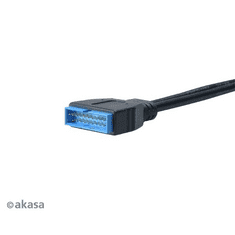 Akasa USB3.0 - USB2.0 átalakító 10cm (AK-CBUB19-10BK) (AK-CBUB19-10BK)