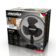 Mesko MS7308 asztali ventilátor fekete (MS7308)
