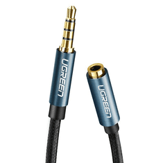 Ugreen AV118 3,5mm-es jack audio hosszabbító kábel 1,5m kék-fekete (40674) (UG40674)