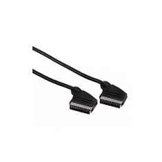 Hama Connecting Cable Scart Plug - Scart Plug, 2 m SCART kábel SCART (21-pin) Fekete (43163)