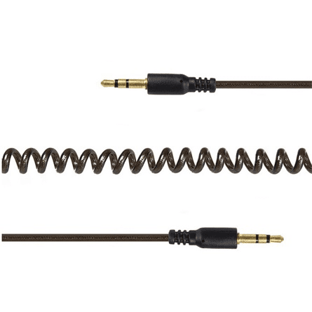 Gembird 3.5 mm sztereo spirál audio kábel 1.8m fekete (CCA-405-6) (CCA-405-6)
