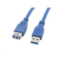 Lanberg USB 3.0 AM-AF hosszabbító kábel 3m, kék (CA-US3E-10CC-0030-B) (CA-US3E-10CC-0030-B)