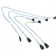 SuperMicro SATA kábel szett 4db 20-30-40-60 cm (CBL-0186L) (CBL-0186L)