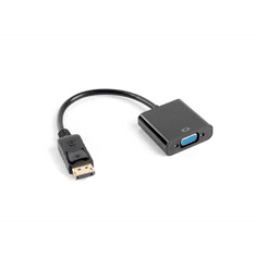 Lanberg DisplayPort --> VGA kábel 20cm (AD-0002-BK) (AD-0002-BK)