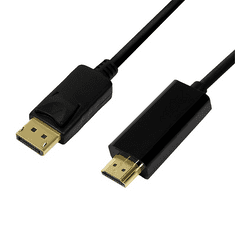 LogiLink DisplayPort 1.2 - HDMI kábel 2m (CV0127) (CV0127)