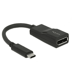 DELOCK 62748 Adapter USB Type-C csatlakozódugóval > Displayport csatlakozóhüvellyel (DP váltakozó mód) 4K 60 Hz (DL62748)