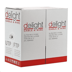 Delight FTP Cat.5e patch kábel, 305m, CCA, árnyékolt (20046) (20046)