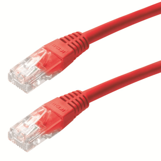 Gembird Cablexpert UTP CAT5e patch kábel 0.5m piros (PP12-0.5M/R) (PP12-0.5M/R)