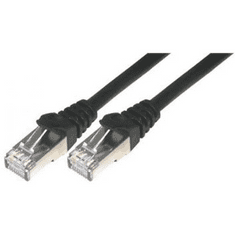 Wiretek Wiretek UTP CAT5.E patch kábel 0,5m fekete (WL021BG-0.5 BL)