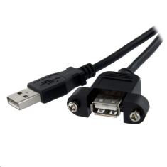 Startech StarTech.com USB hosszabbító kábel fekete (USBPNLAFAM3) (USBPNLAFAM3)