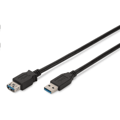 Assmann USB 3.0 hosszabbító kábel 1.8m (AK-300203-018-S) (AK-300203-018-S)