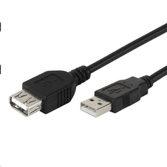 4World Vivanco USB 2.0 hosszabbító kábel 3m fekete (CE U4 30) (CE U4 30)