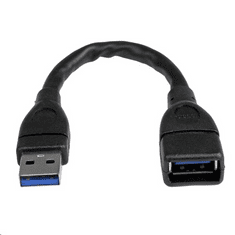 Startech StarTech.com USB hosszabbító kábel fekete (USB3EXT6INBK) (USB3EXT6INBK)