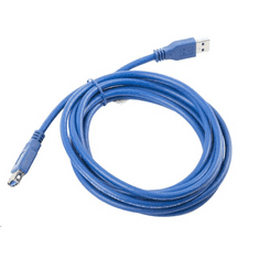 Lanberg USB 3.0 AM-AF hosszabbító kábel 3m, kék (CA-US3E-10CC-0030-B) (CA-US3E-10CC-0030-B)