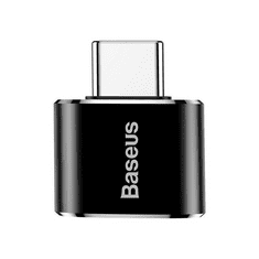 BASEUS USB-A anya - USB Type-C apa adapter fekete (CATOTG-01) (CATOTG-01)