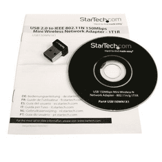 Startech StarTech.com 150Mbps vezeték nélküli USB adapter (USB150WN1X1) (USB150WN1X1)