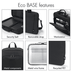 DICOTA Notebook táska D30447-RPET, Eco Multi BASE 15-17.3", Black (D30447-RPET)
