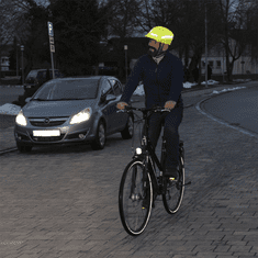 Hama fényvisszaverő burkolat kerékpáros/sport sisakhoz, neonsárga színben