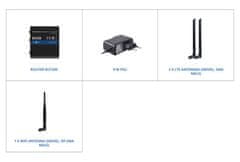 Teltonika RUT200 ipari LTE router Ethernet biztonsági mentéssel, 2x Eth, LTE Cat4/3G/2G, Wi-Fi
