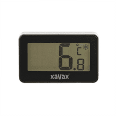 Xavax digitális hűtőszekrény/fagyasztó hőmérő, fekete