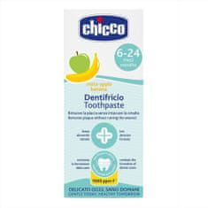 Chicco Fluorid alma- banán fogkrém 50ml, 6-24m
