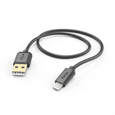 Hama MFi USB kábel Apple, USB-A Lightning 1,5 m, fekete