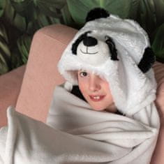 Cozy Noxxiez BL823 Panda - meleg kapucnis takaró állatos és mancsos zsebekkel