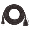 P01810 hosszabbító gumikábellel IP44 3x1.5mm 10m fekete (emosP01810)
