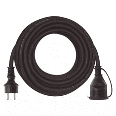 EMOS P01810R hosszabbító gumikábellel IP44 3x2.5mm 10m fekete (emosP01810R)