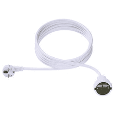 Bachmann Hálózati hosszabbítókábel, fehér, 5 m, HO5VV-F 3 G 1,5 mm2, 341286 (341.286)