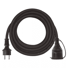 EMOS P01805 hosszabbító gumikábellel IP44 3x1.5mm 5m fekete (emosP01805)