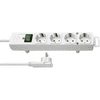 Hálózati elosztó, kapcsolható konnektor 4 részes aljzattal fehér 1153120100 (1153120100)