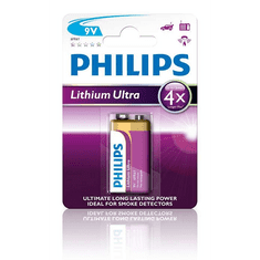 PHILIPS Lítium 9V elem Lithium Ultra 1db (6FR61LB1A/10) (6FR61LB1A/10)