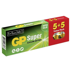 GP 1.5V Super alkáli ceruza (AA) elem (5+5db/csomag) (B1320S) (B1320S)