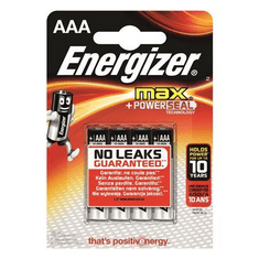 Energizer Max AAA alkáli mini ceruzaelem (4db/csomag) (E300124203/E300124200) (E300124203/E300124200)