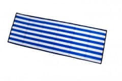 Malatec 10065 Összecsukható szőnyeg kempinghez, strandhoz 205 x 70 x 2 cm kék-fehér