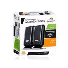 Quanto Black 2.0 hangszóró fekete USB (TRAGLO43293) (TRAGLO43293)