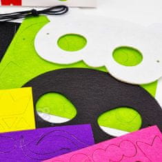 WOOPIE ART&FUN Kreatív készlet DIY filc maszkok 4 db.