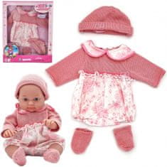 WOOPIE  baba ruha szett kalap 43 - 46 cm rózsaszínű