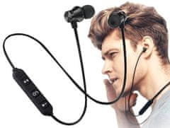 hurtnet Mágneses bluetooth 4.2 vezeték nélküli sport fejhallgató + mikrofon