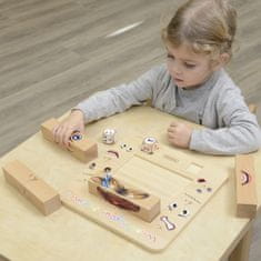 Masterkidz Learning Emotions Montessori fából készült játék