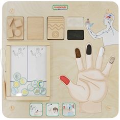 Masterkidz Montessori Sense of Touch oktatási tábla