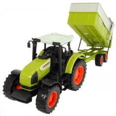 DICKIE CLAAS traktor Ares pótkocsival 57 cm
