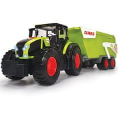 DICKIE Farm nagy Claas traktor pótkocsival 64 cm