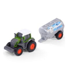 DICKIE Mezőgazdasági traktor Fendt gép tejtartállyal 18cm