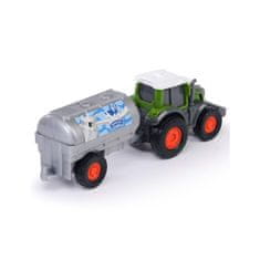 DICKIE Mezőgazdasági traktor Fendt gép tejtartállyal 18cm